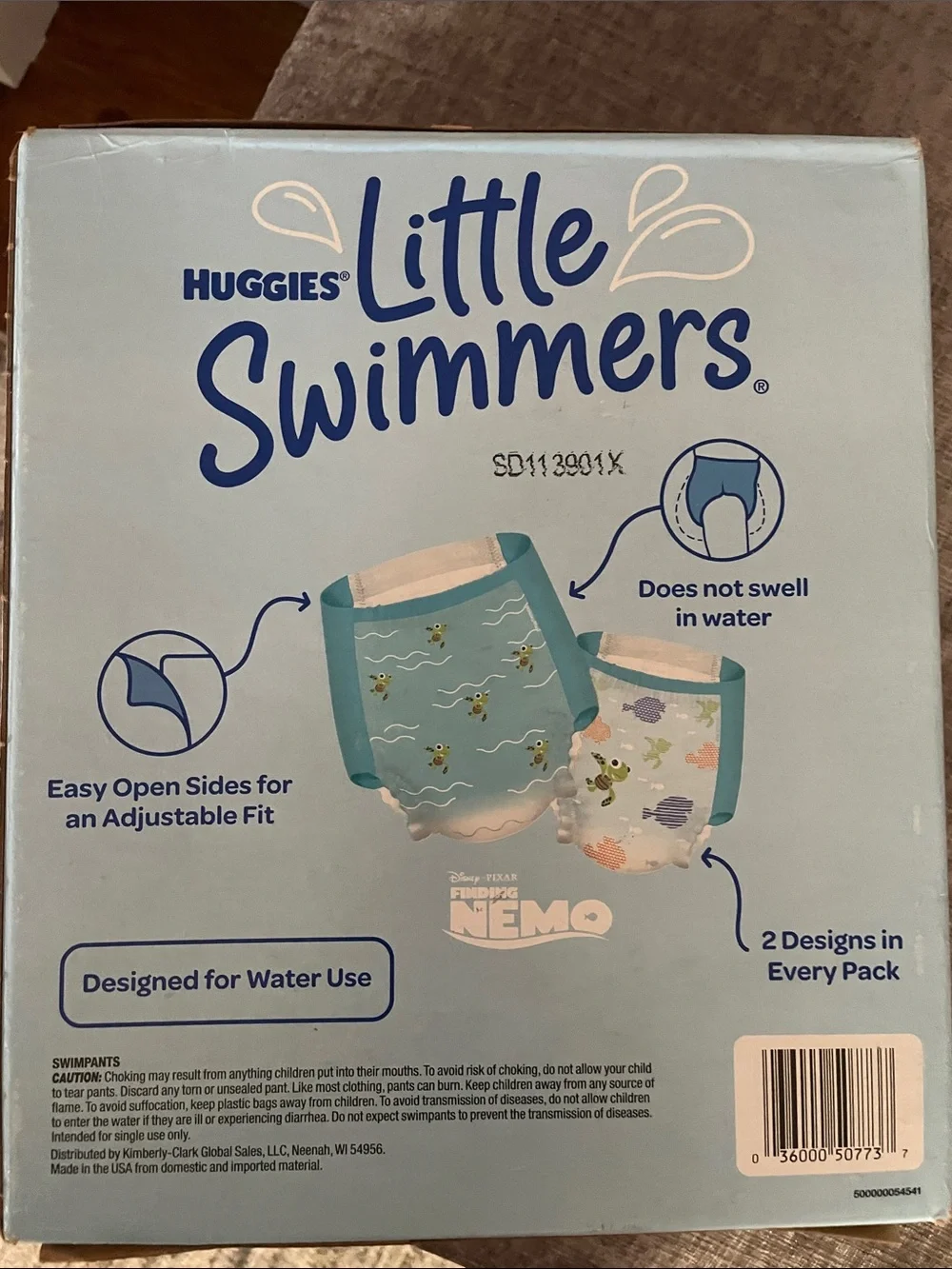 Little Swimmers Blue Swim Pants - Size 3